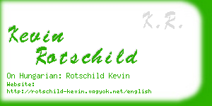 kevin rotschild business card